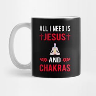 I Need Jesus And Chakra Chakras Mug